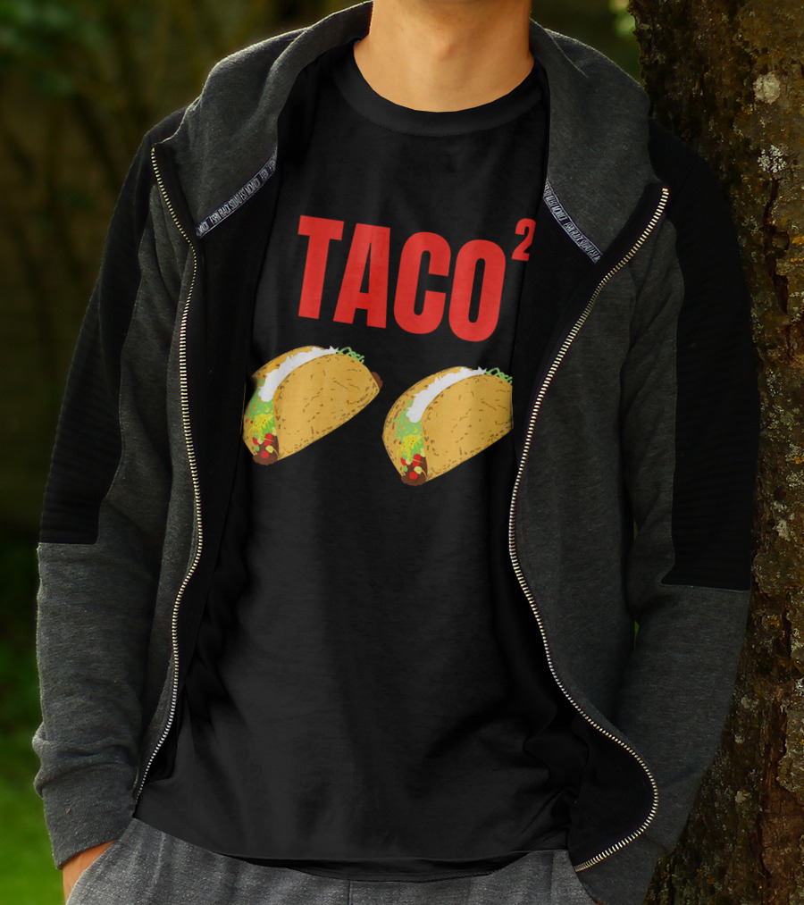 Funny Taco Squared Concept With Colorful Tacos T-Shirt