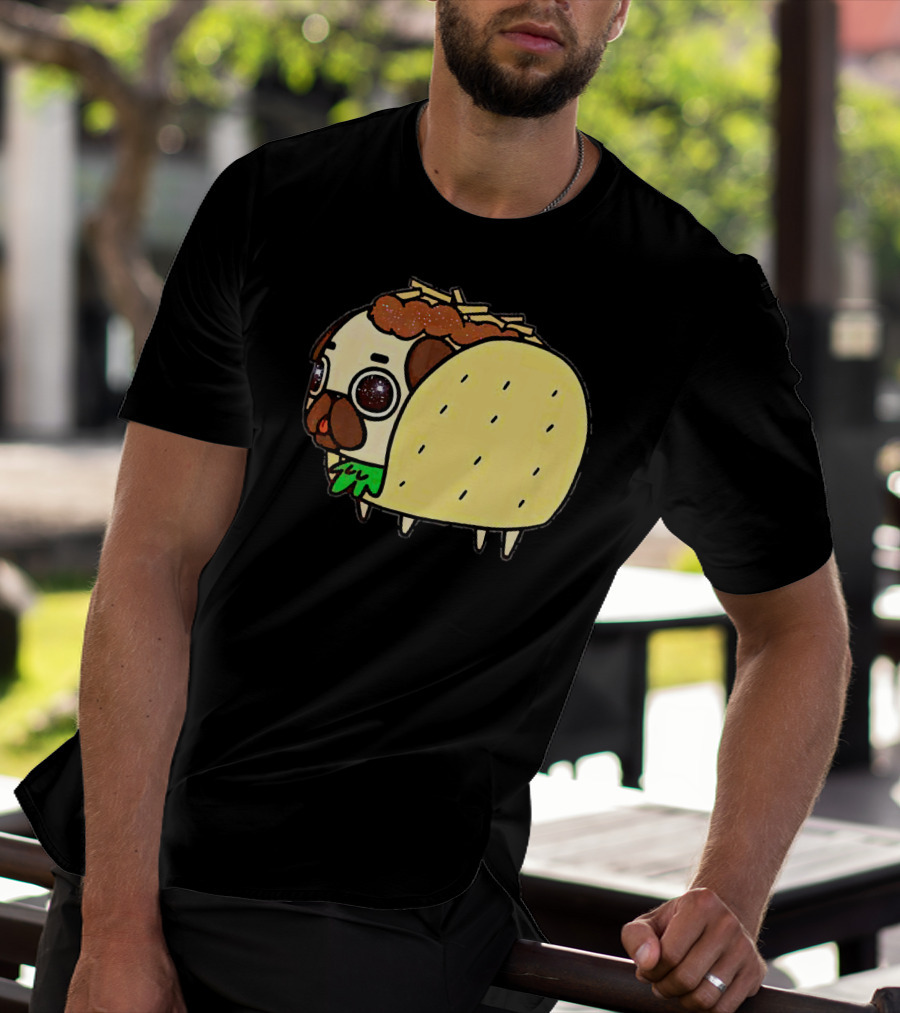Funny Pug Taco Fusion With Toppings T-Shirt