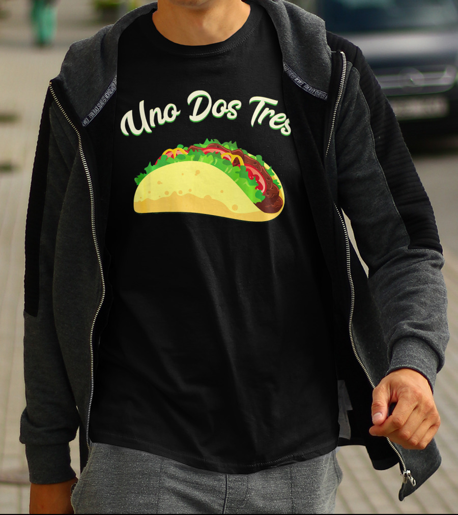 Uno Dos Tres Taco Kids Plus Curve Text T-Shirt