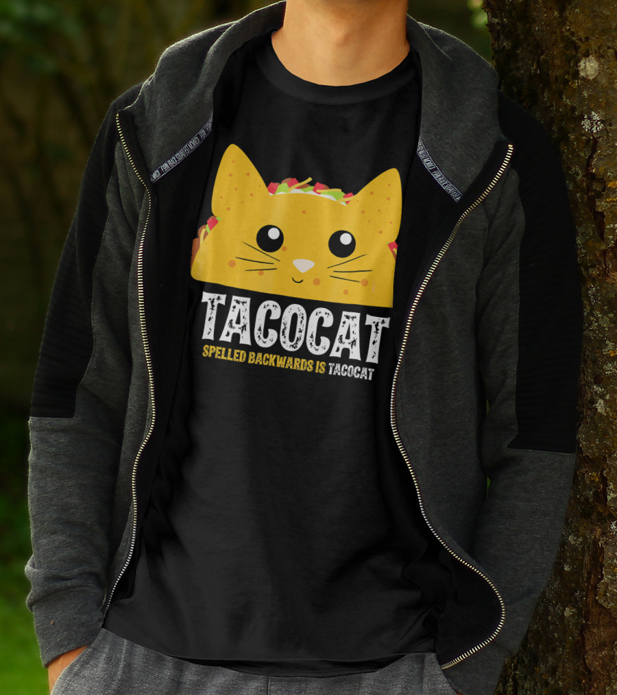 Taco Cat Spelled Backwards Is Tacocat Cute T-Shirt