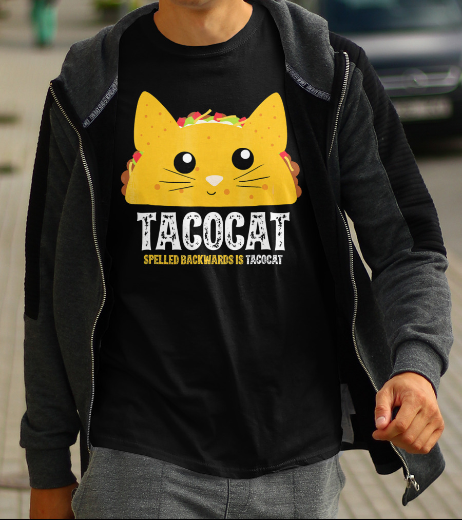 Taco Cat Spelled Backwards Is Tacocat Cute T-Shirt