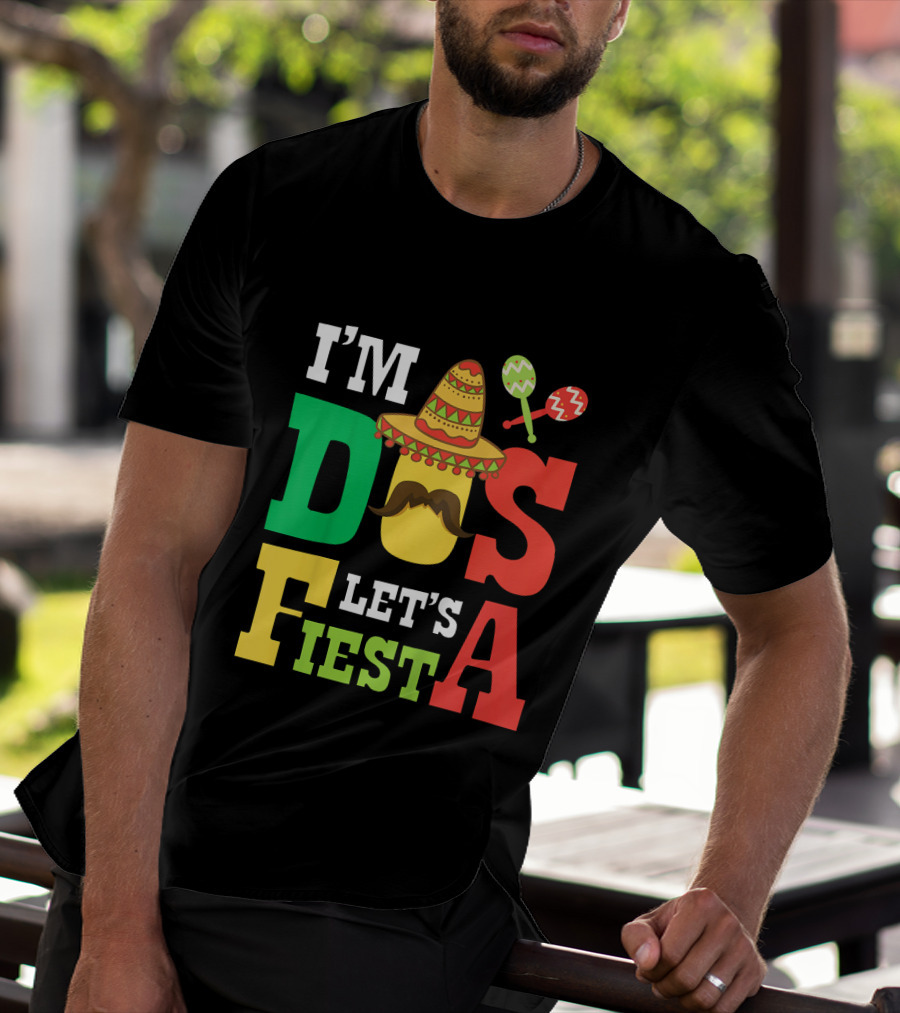 I'm Dos Let's Fiesta 2nd Birthday Taco Hat Maracas T-Shirt