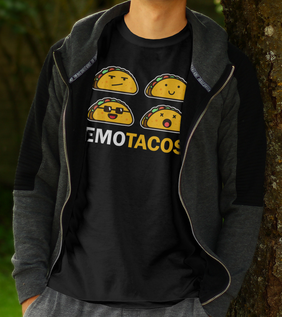 EMO TACOS Emojis Faces And Expressions T-Shirt