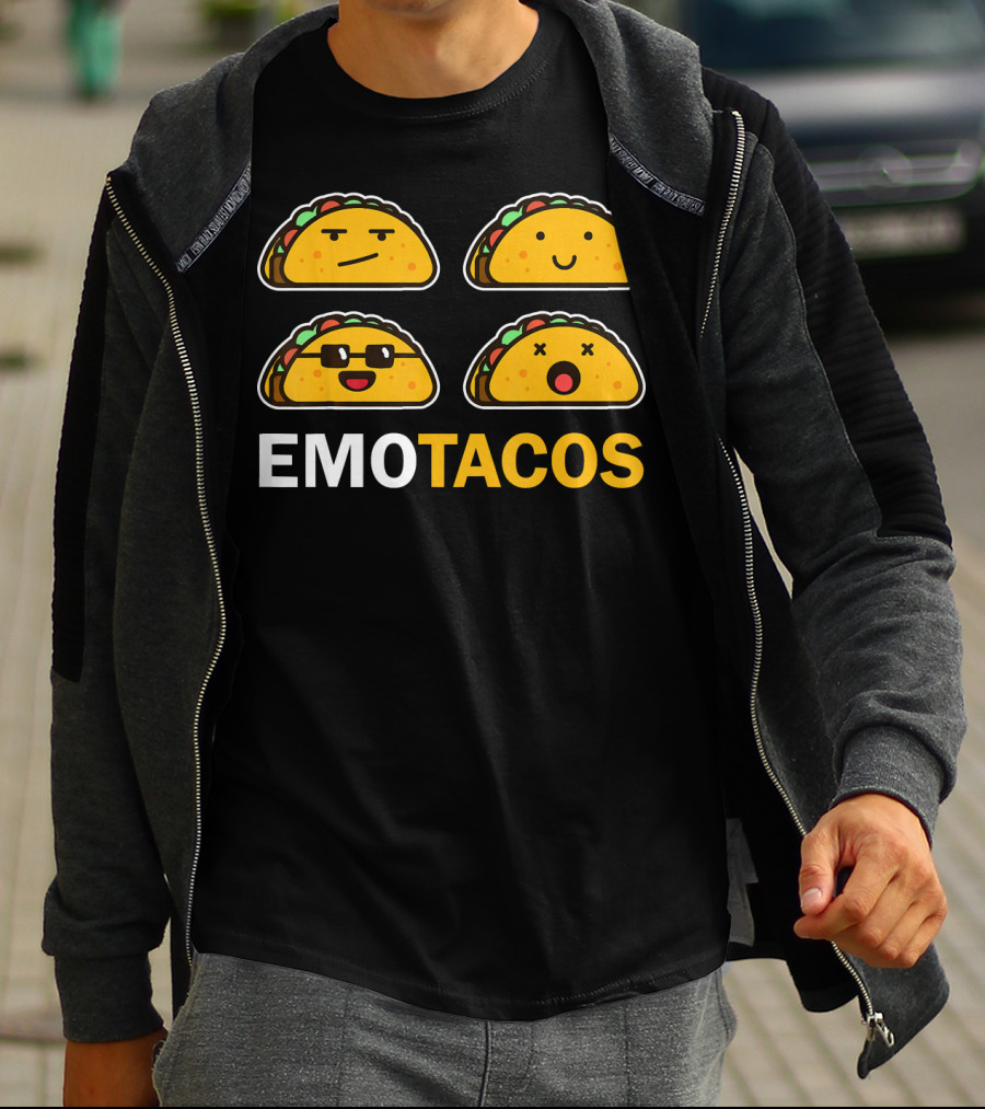 EMO TACOS Emojis Faces And Expressions T-Shirt