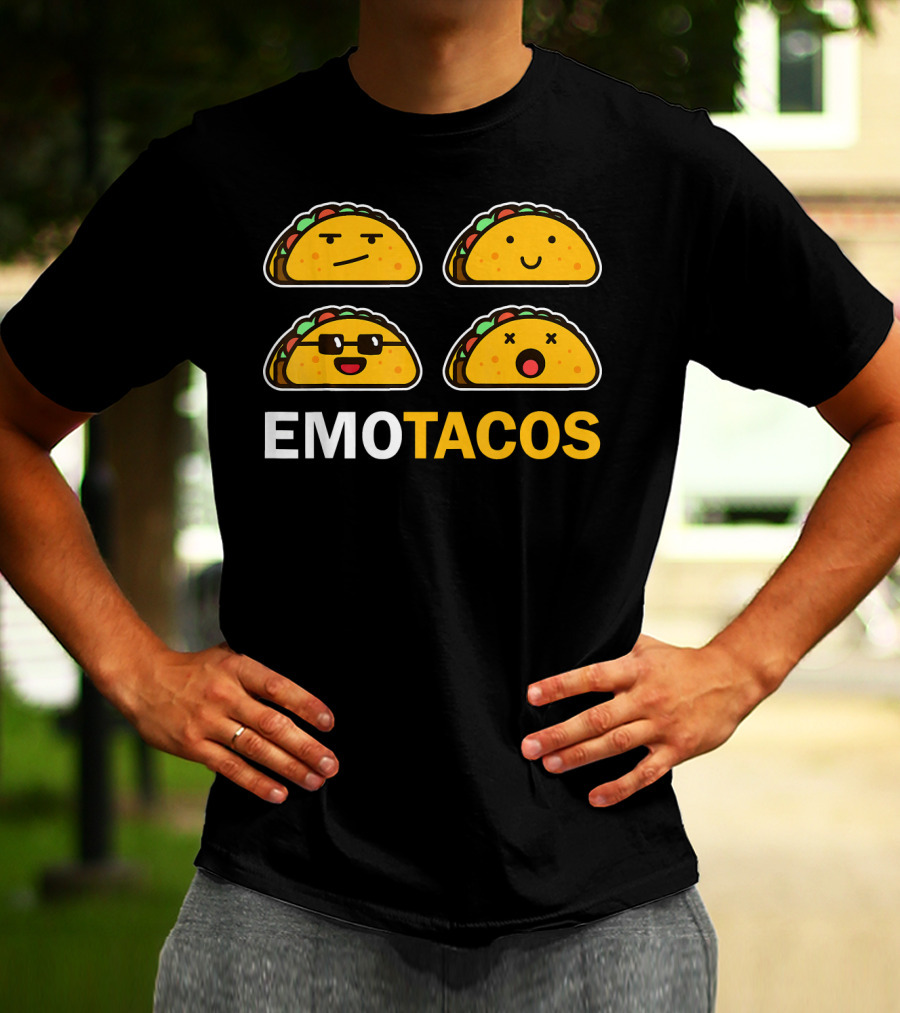 EMO TACOS Emojis Faces And Expressions T-Shirt
