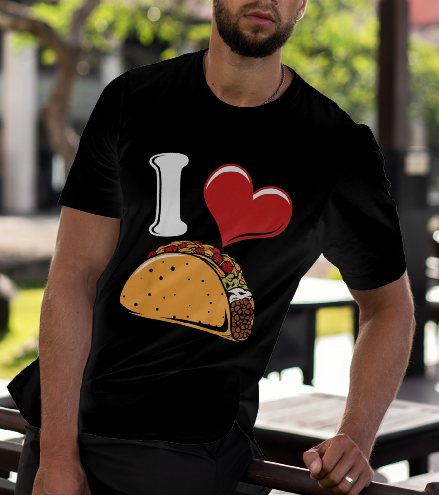 Kids Funny I Heart Tacos Love T-Shirt