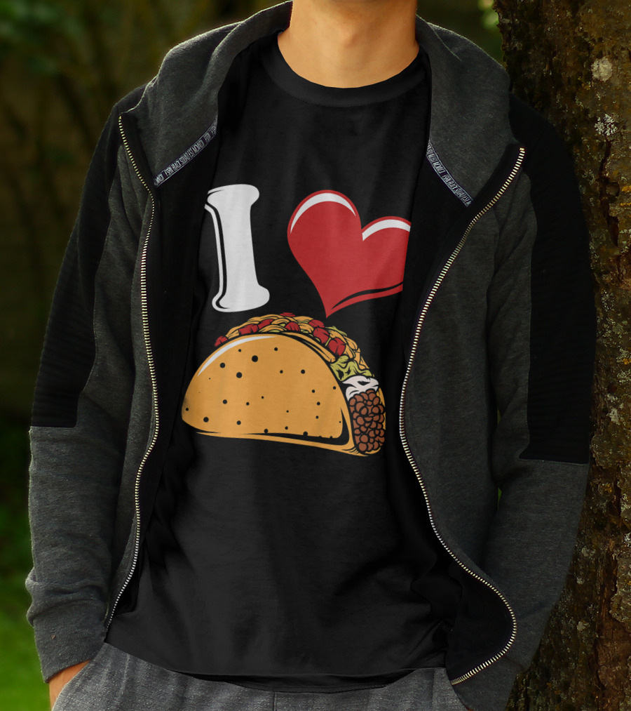 Kids Funny I Heart Tacos Love T-Shirt