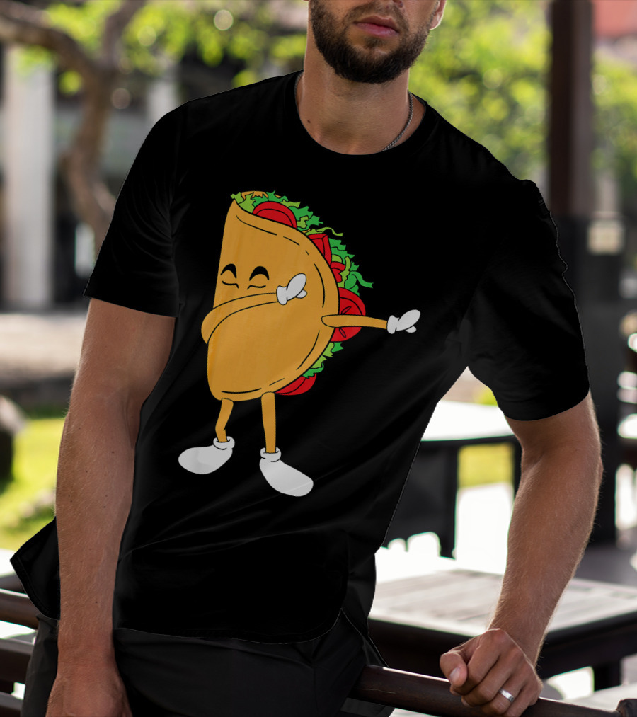 Dabbing Taco Mexico Funny Mexican Food T-Shirt