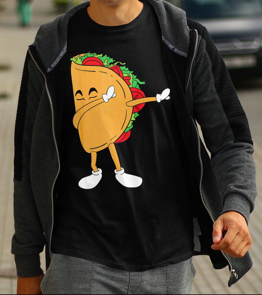 Dabbing Taco Mexico Funny Mexican Food T-Shirt