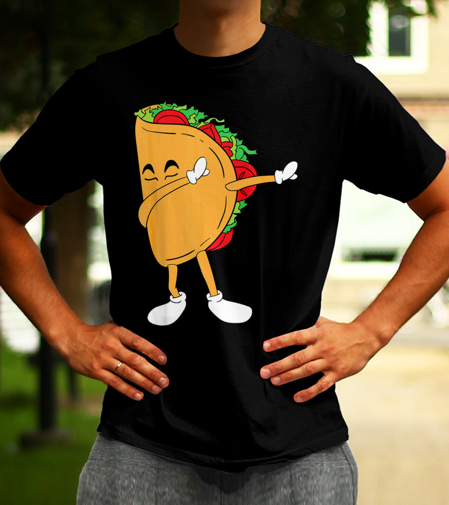 Dabbing Taco Mexico Funny Mexican Food T-Shirt