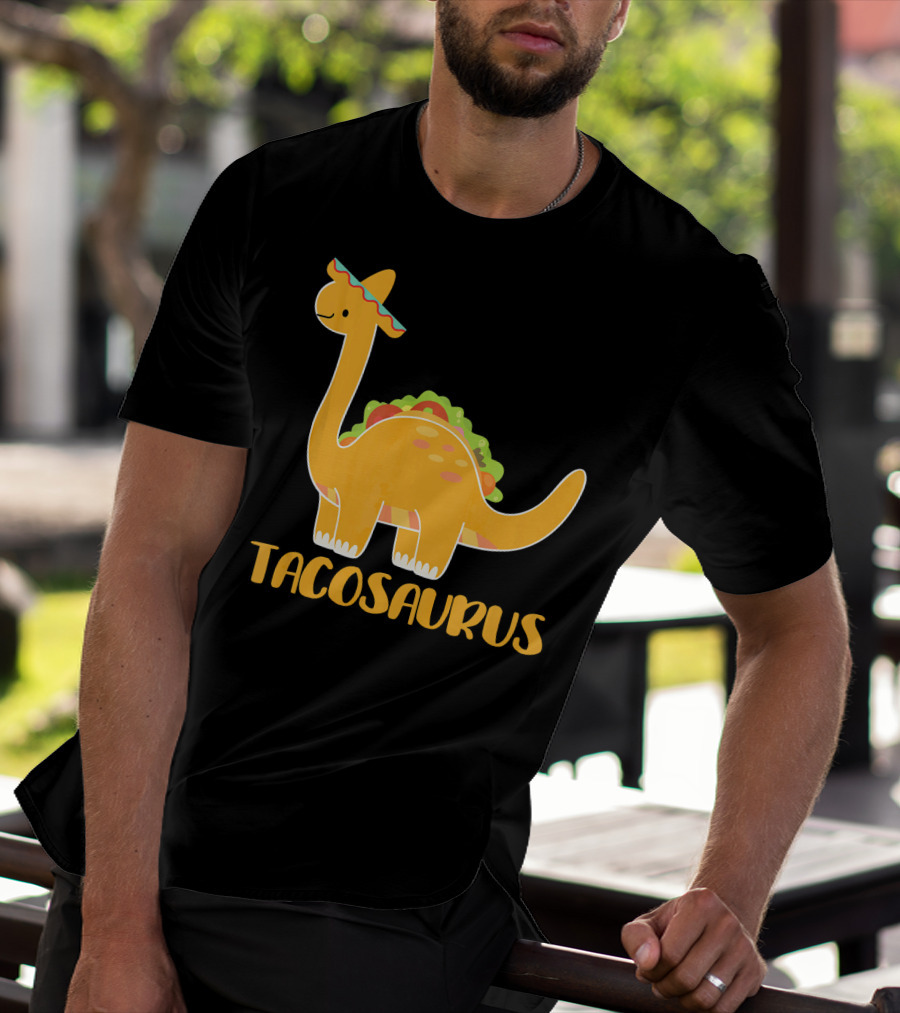 Tacosaurus Brachiosaurus Sombrero Funny Taco Dino T-Shirt