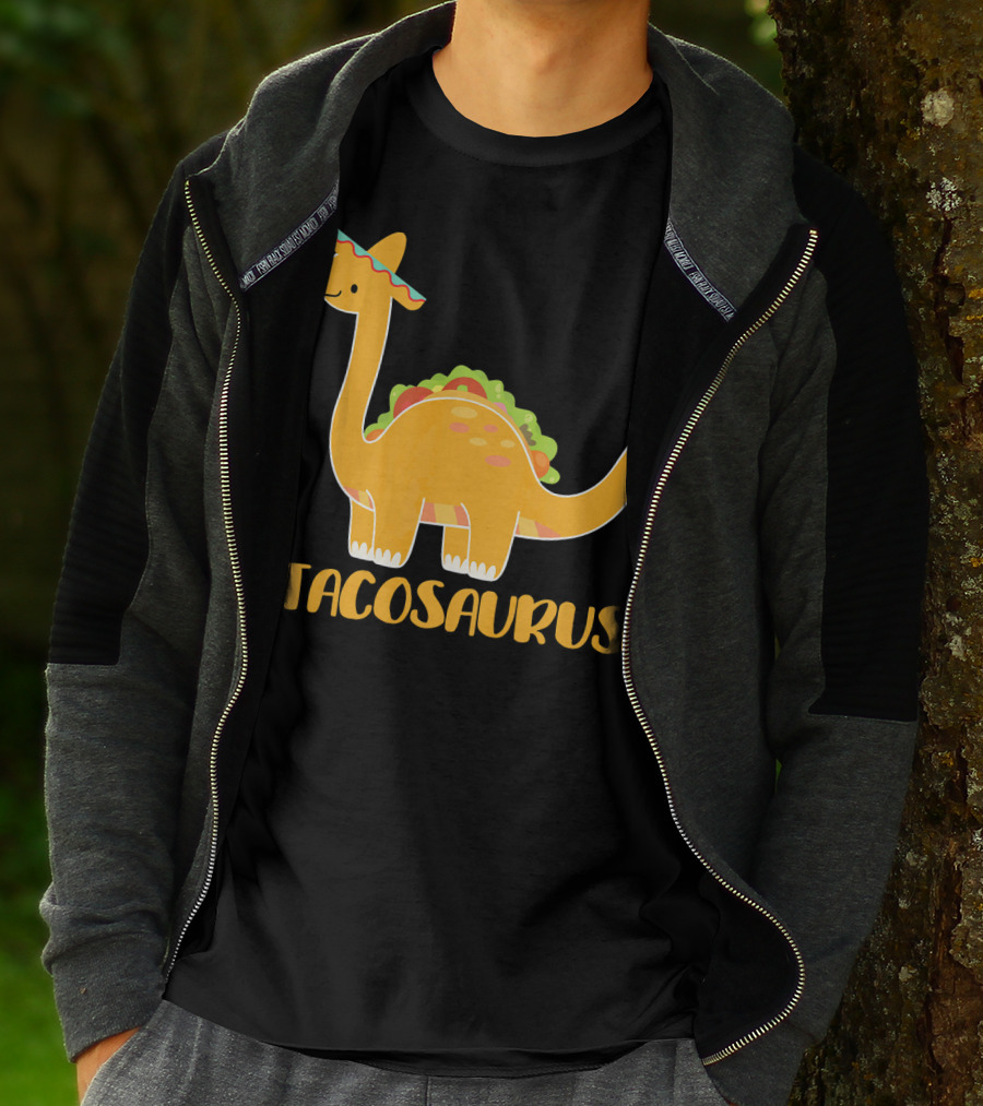 Tacosaurus Brachiosaurus Sombrero Funny Taco Dino T-Shirt