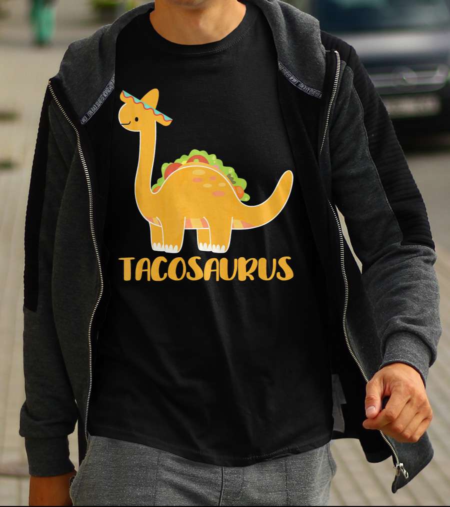 Tacosaurus Brachiosaurus Sombrero Funny Taco Dino T-Shirt