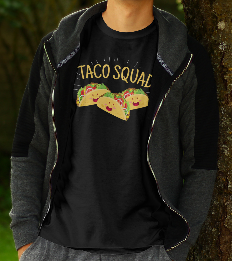 Taco Squad Funny Cute Mexican Tacos T-Shirt