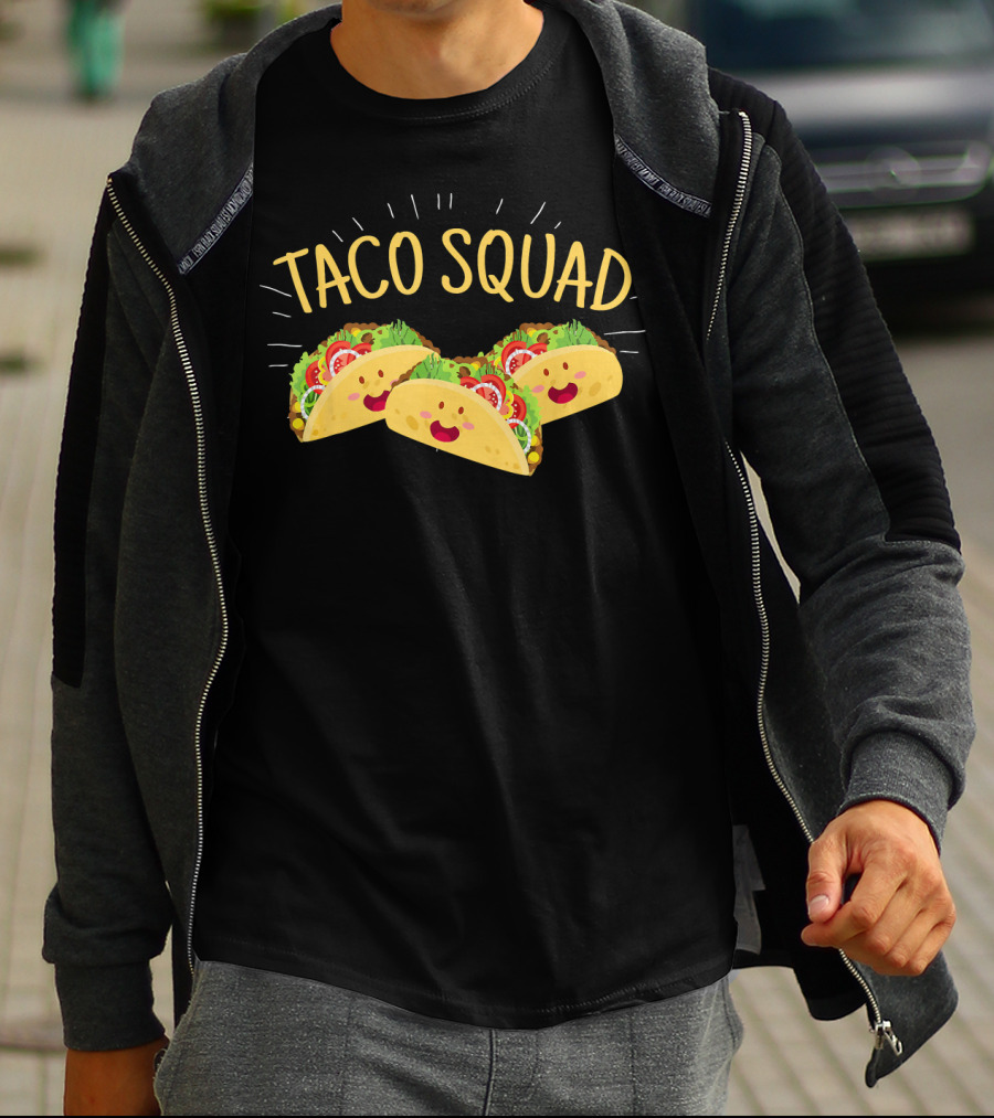 Taco Squad Funny Cute Mexican Tacos T-Shirt