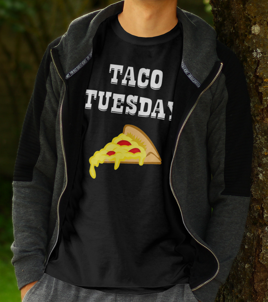 Taco Tuesday Cheese Pizza Slice T-Shirt