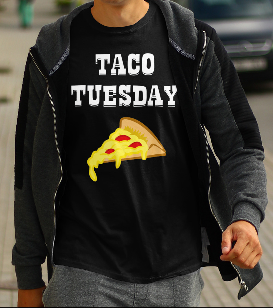 Taco Tuesday Cheese Pizza Slice T-Shirt