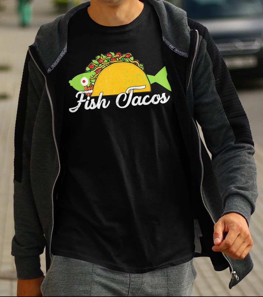 Fish Tacos Funny Fish In Taco T-Shirt