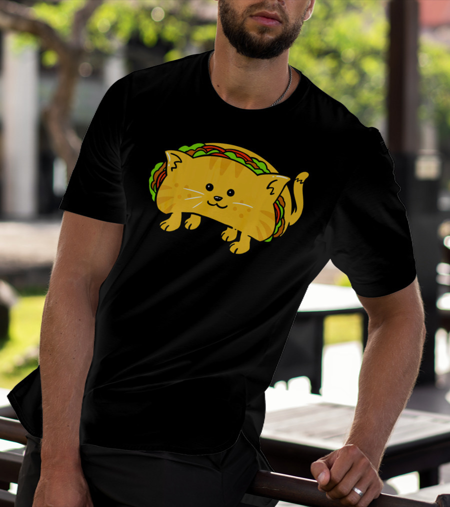 Cat Taco Roll Cute Animal Mashup T-Shirt