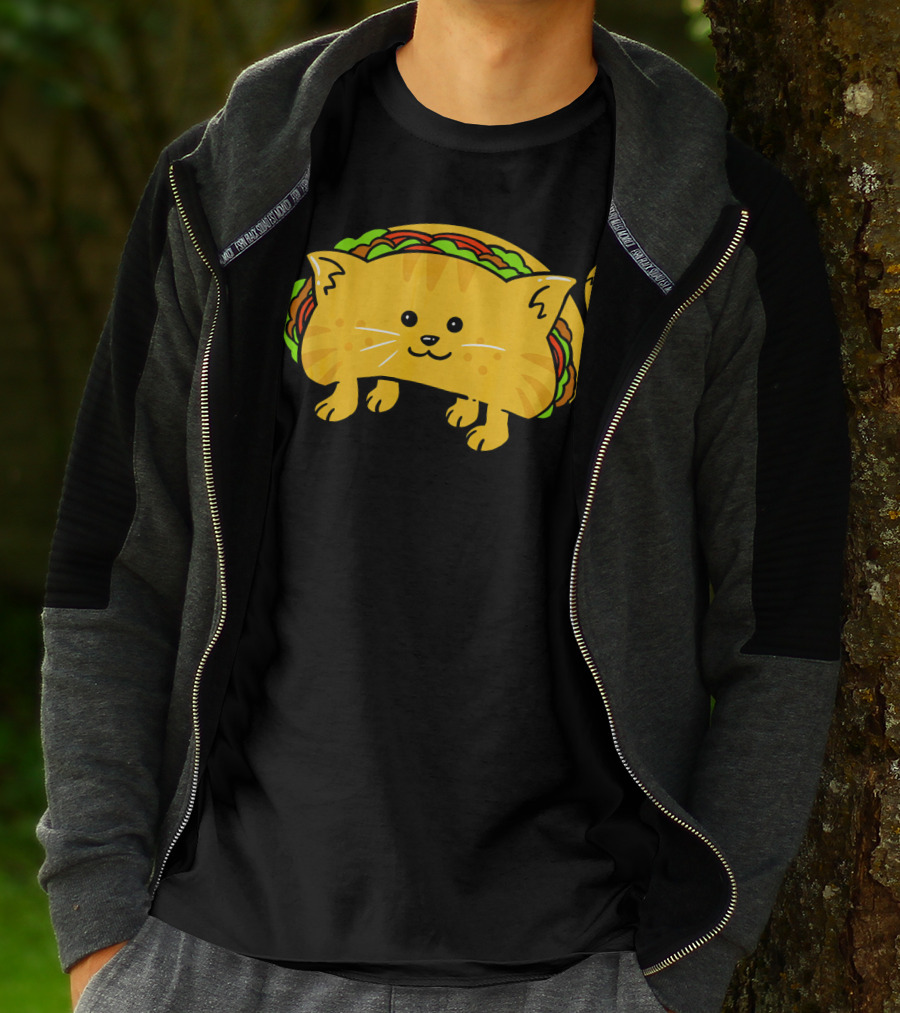 Cat Taco Roll Cute Animal Mashup T-Shirt
