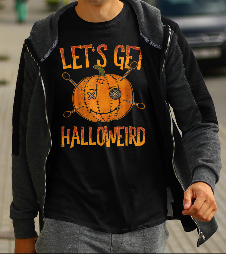 Let's Get Halloweird Funny Halloween Pumpkin Voodoo T-Shirt