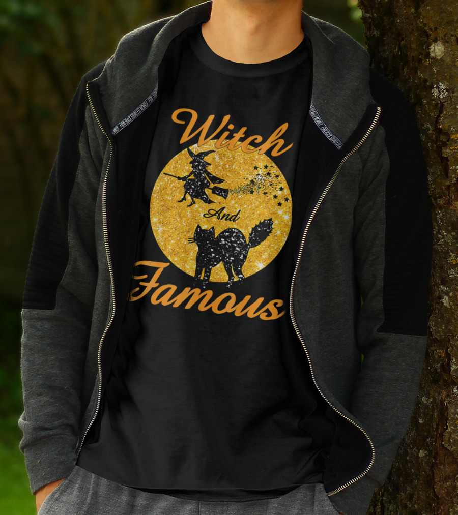 Witch And Famous Halloween Men Kids T-Shirt