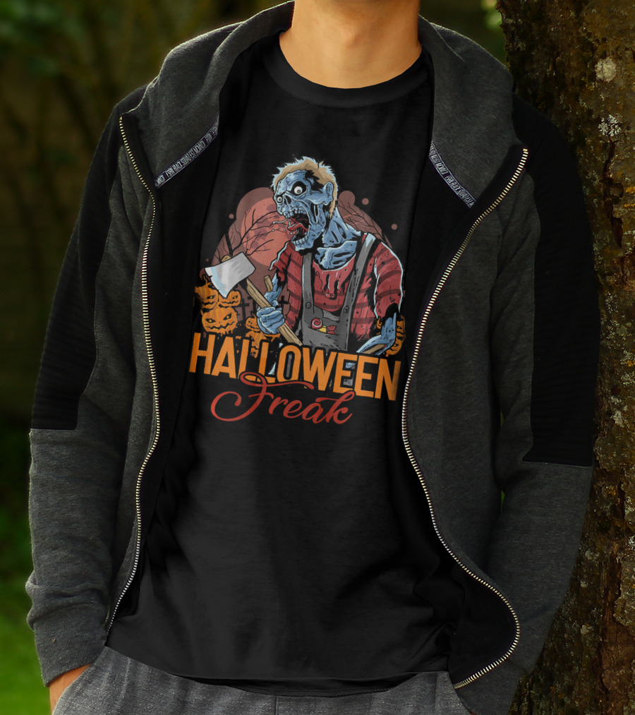 Halloween Freak Scary Zombie Horror T-Shirt