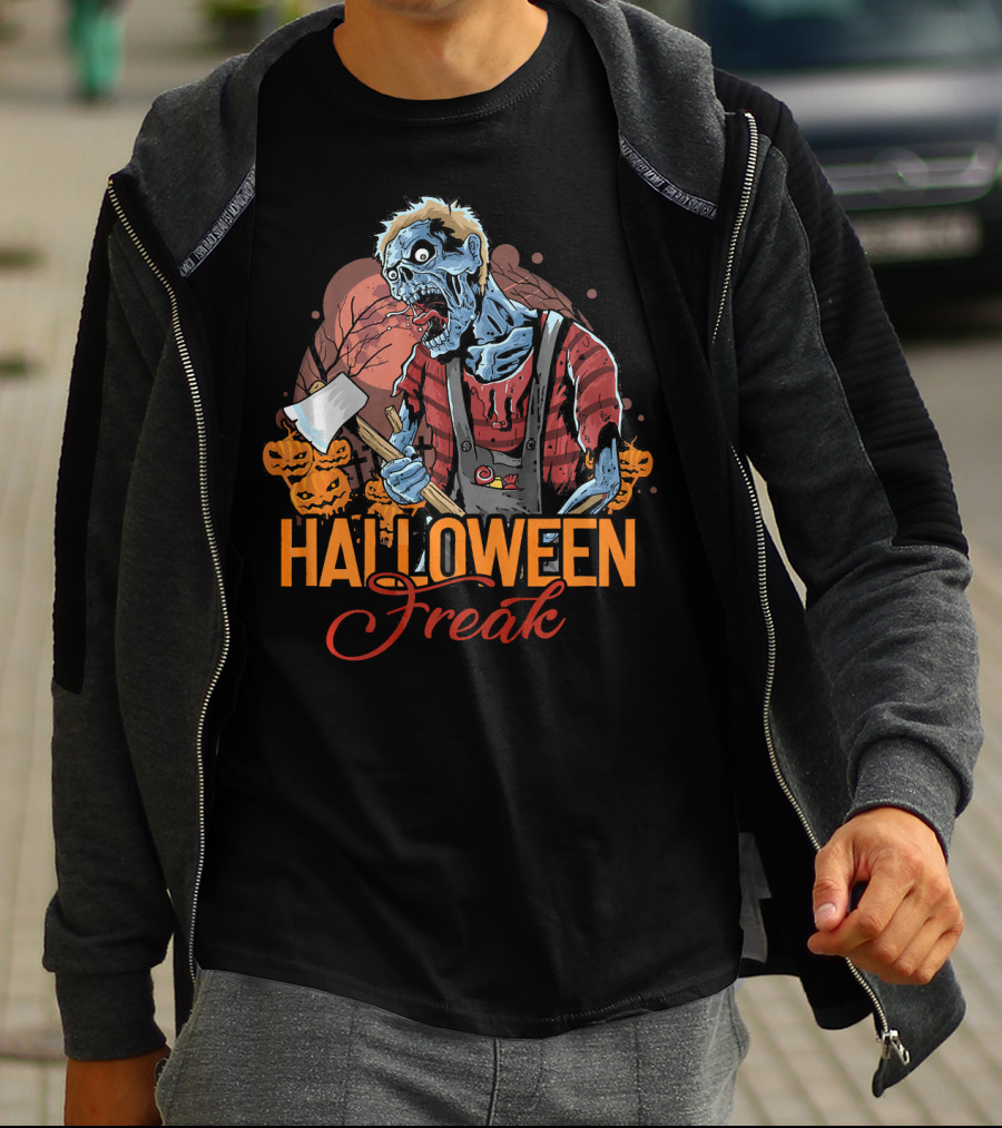 Halloween Freak Scary Zombie Horror T-Shirt