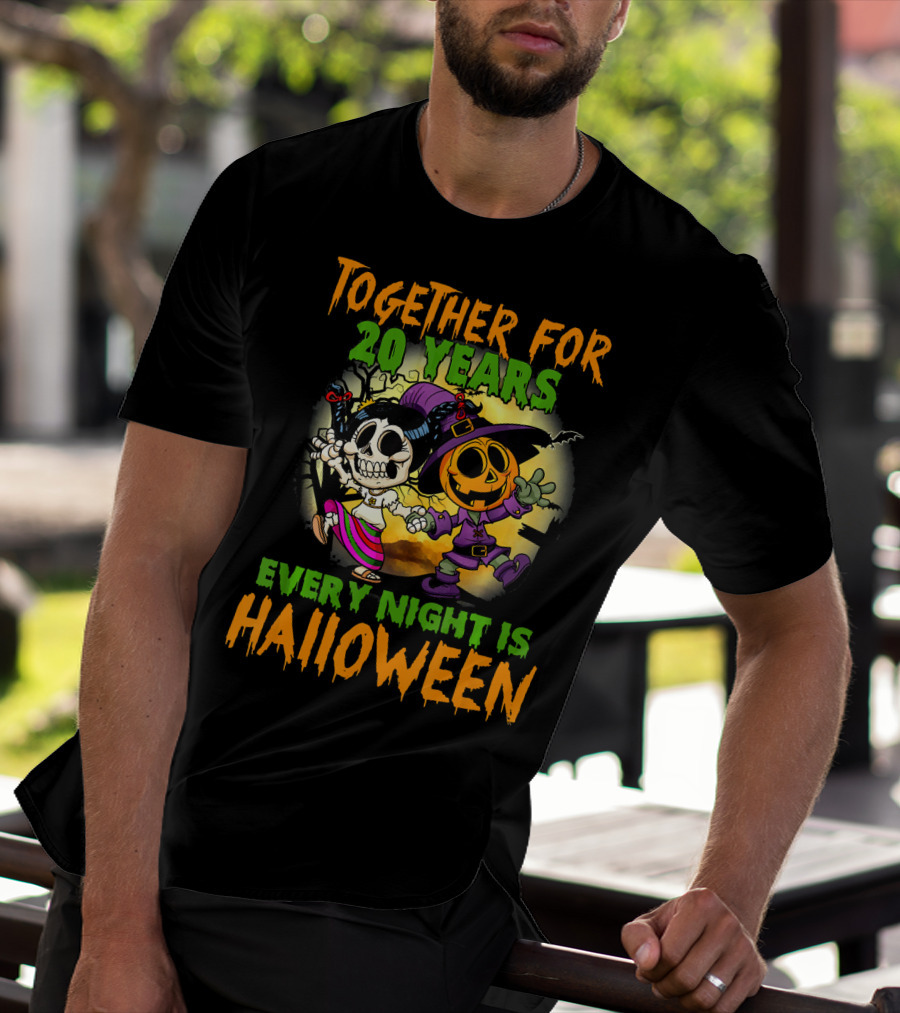Together For 20 Years Every Night Is Halloween T-Shirt