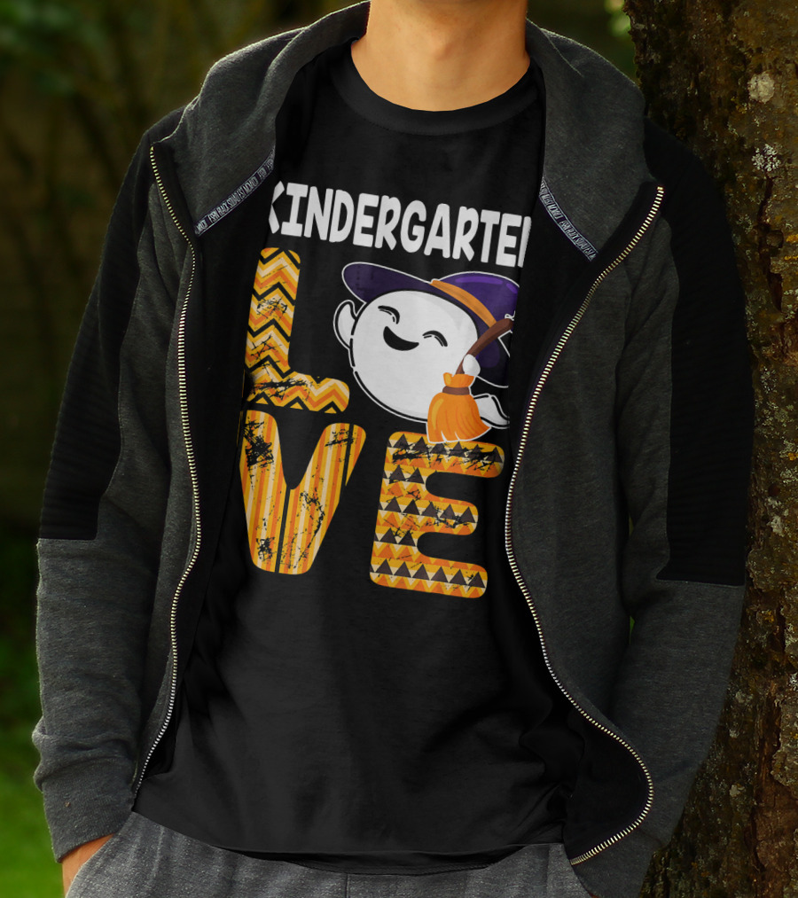 Kindergarten Love Cute Boo Ghost Halloween T-Shirt
