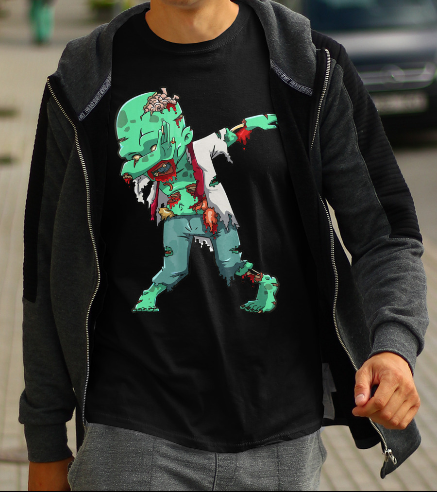 Zombie Halloween Dabbing Dab Cos T-Shirt