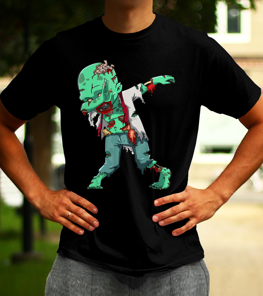 Zombie Halloween Dabbing Dab Cos T-Shirt