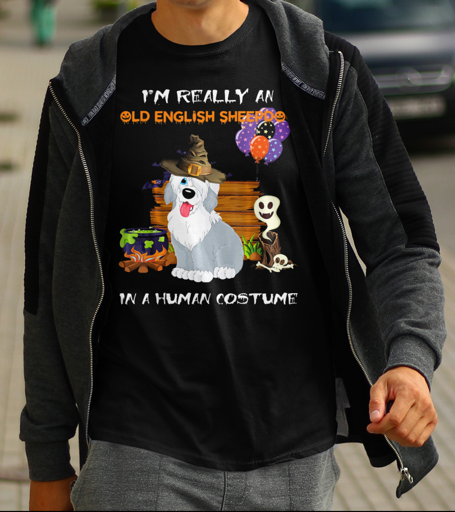 I'm Really An Old English Sheepdog In A Human Costume T-Shirt