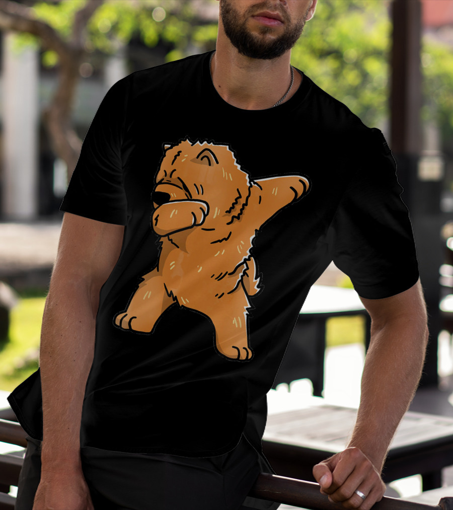 Chow Chow Dabbing Dog Cartoon T-Shirt
