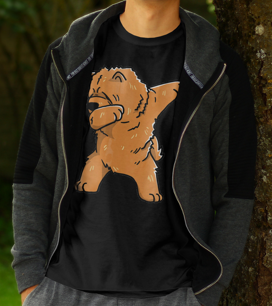 Chow Chow Dabbing Dog Cartoon T-Shirt