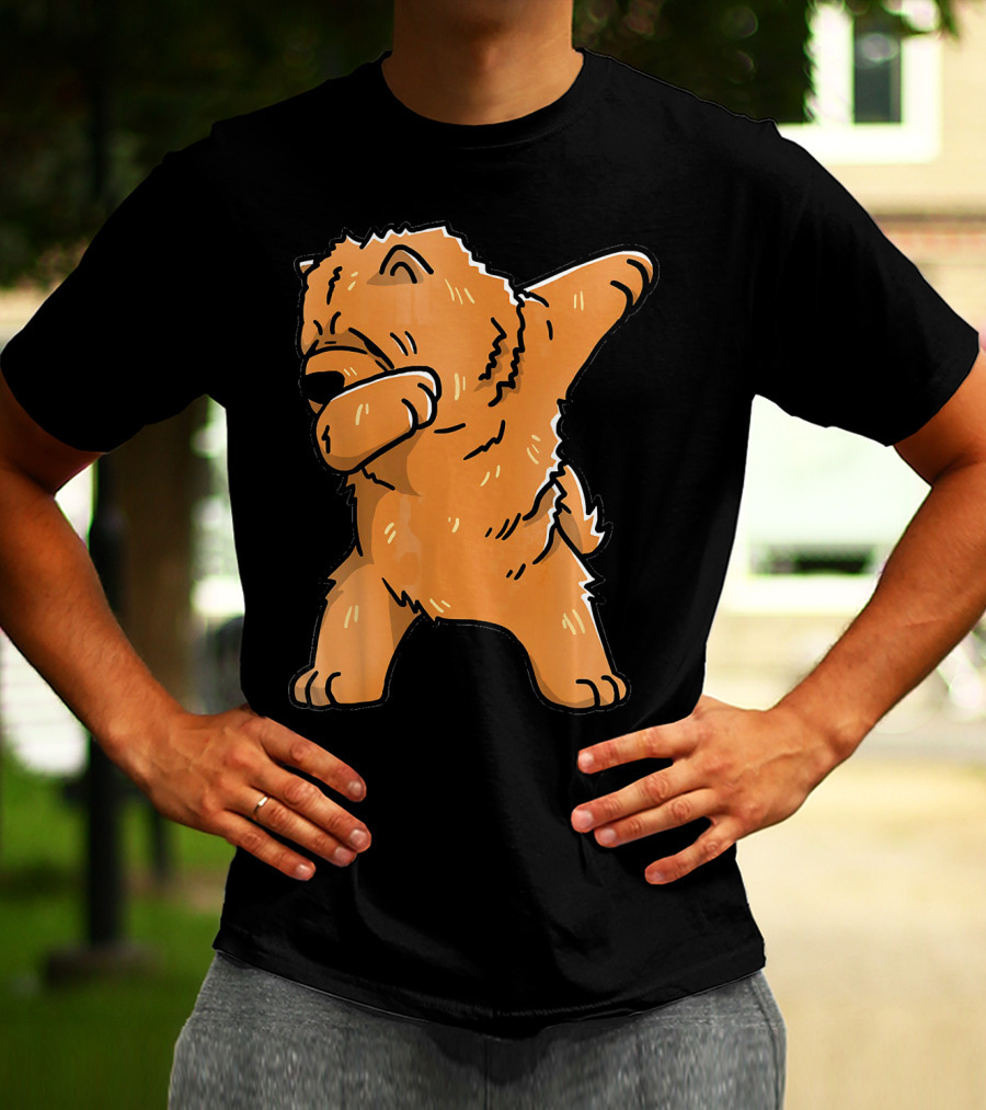 Chow Chow Dabbing Dog Cartoon T-Shirt