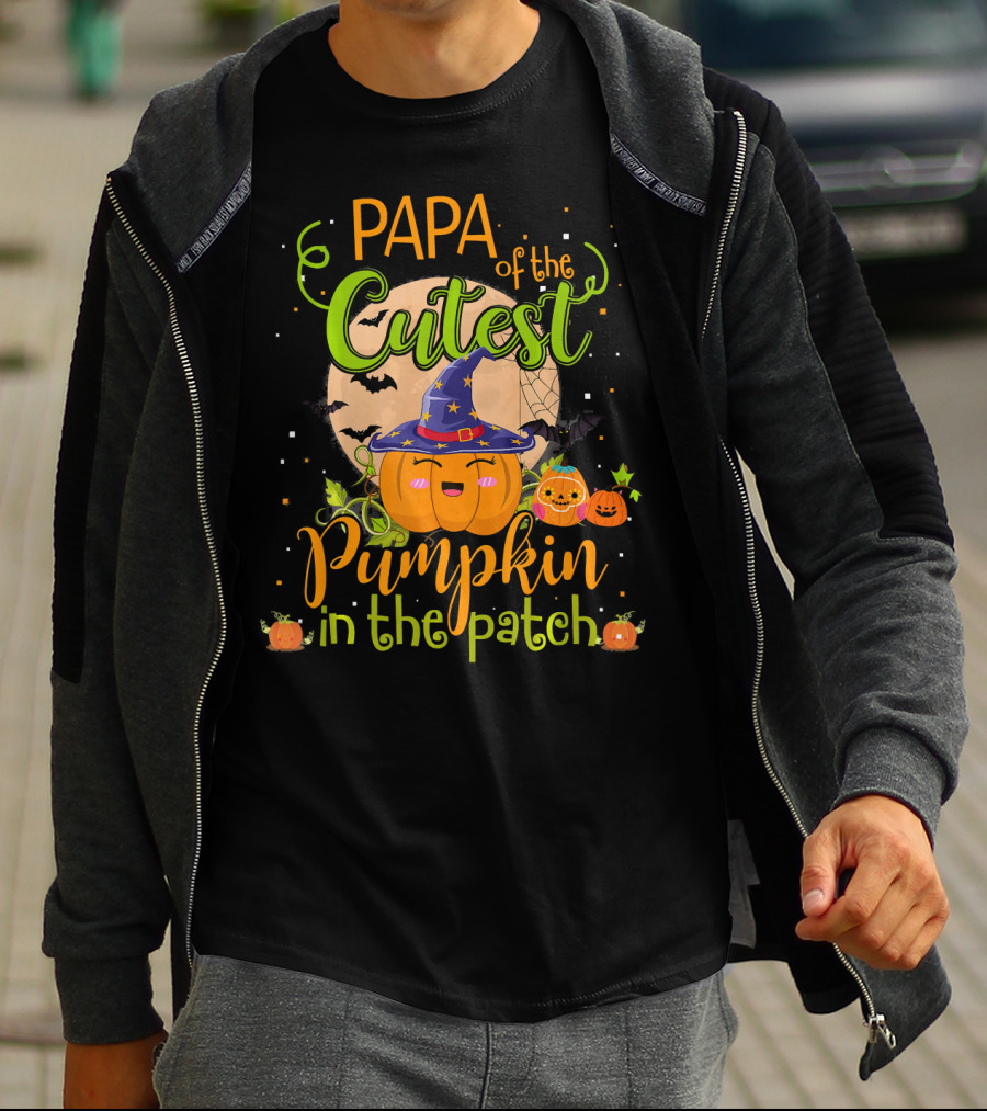 Papa Of The Cutest Pumpkin In The Patch T-Shirt