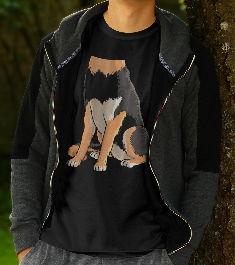 Cool German Shepherd Dog Halloween Costume Headless T-Shirt