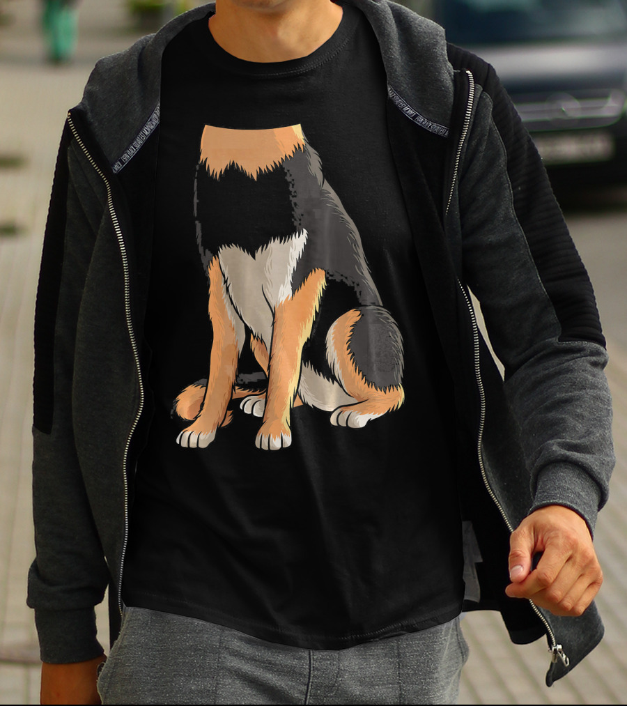 Cool German Shepherd Dog Halloween Costume Headless T-Shirt