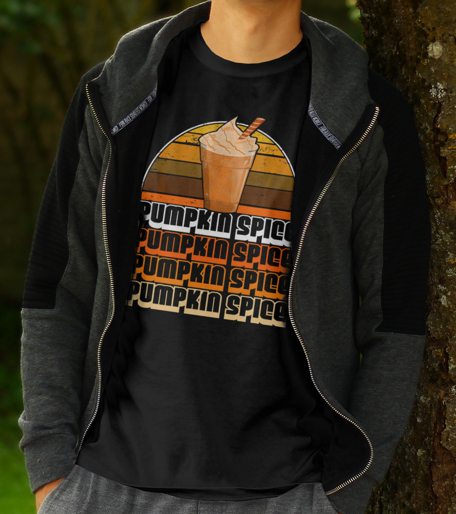 Vintage Pumpkin Spice Frappe Retro Pumpkin Spice Coffee T-Shirt