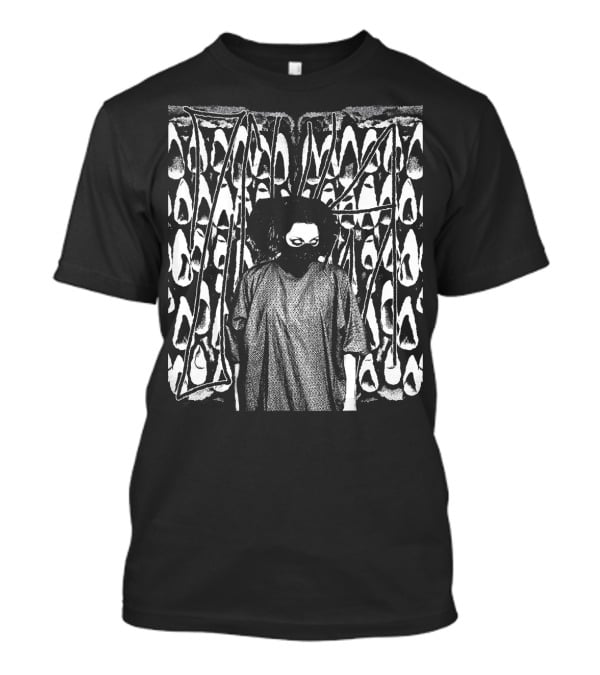 Tricia Lange ZCISSOR Graphic Style Masked Figure Monochrome T-Shirt