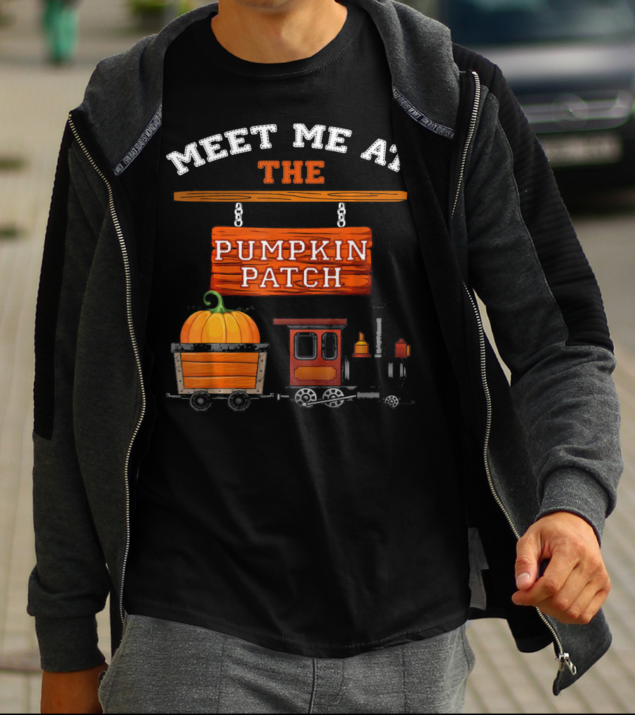 Meet Me At The Pumpkin Patch Train Ride Adventure T-Shirt