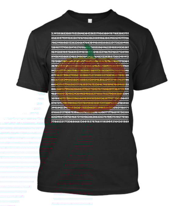 Pi Symbol Pumpkin Pie Math Digits Pi Day T-Shirt