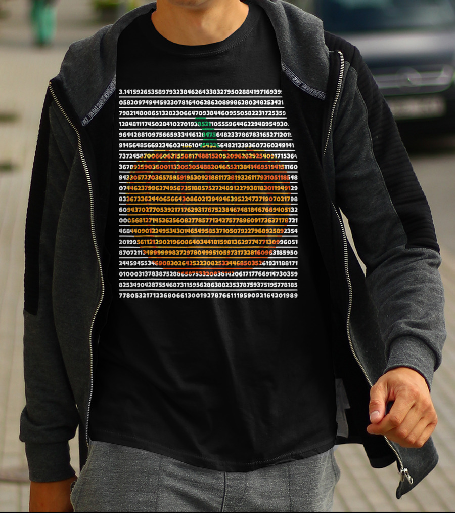 Pi Symbol Pumpkin Pie Math Digits Pi Day T-Shirt