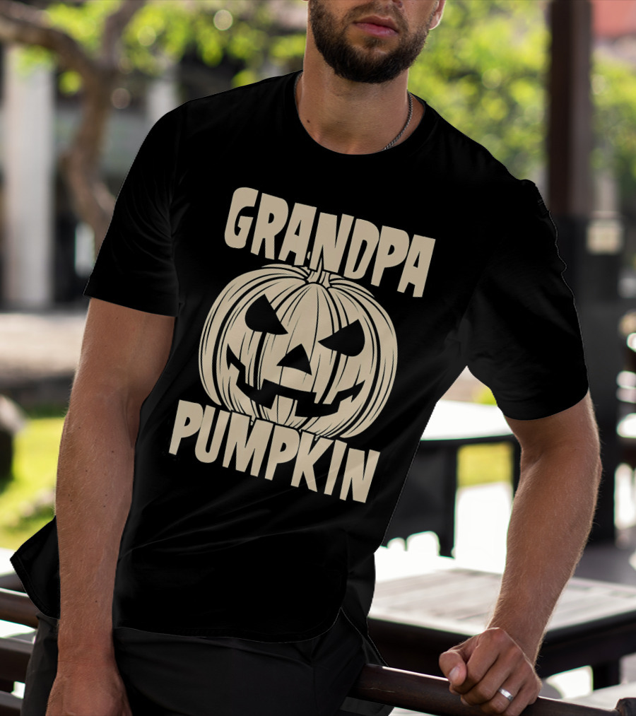 Grandpa Pumpkin Halloween T-Shirt