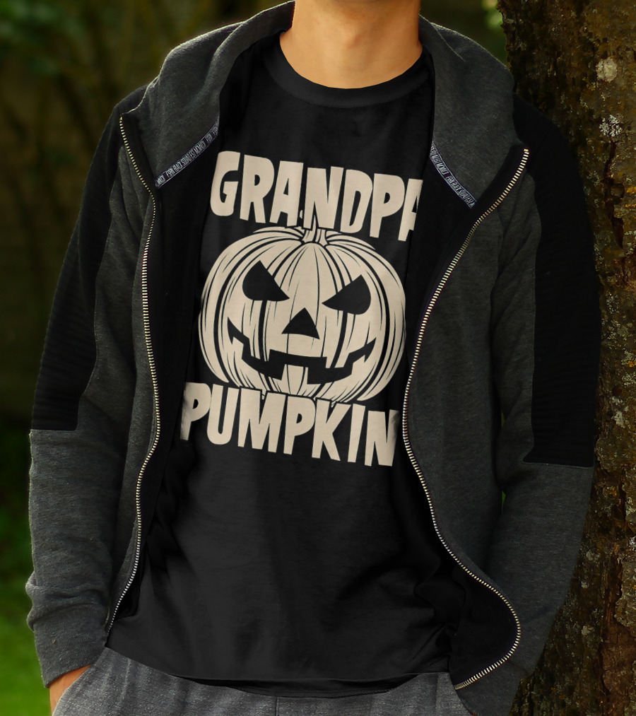 Grandpa Pumpkin Halloween T-Shirt