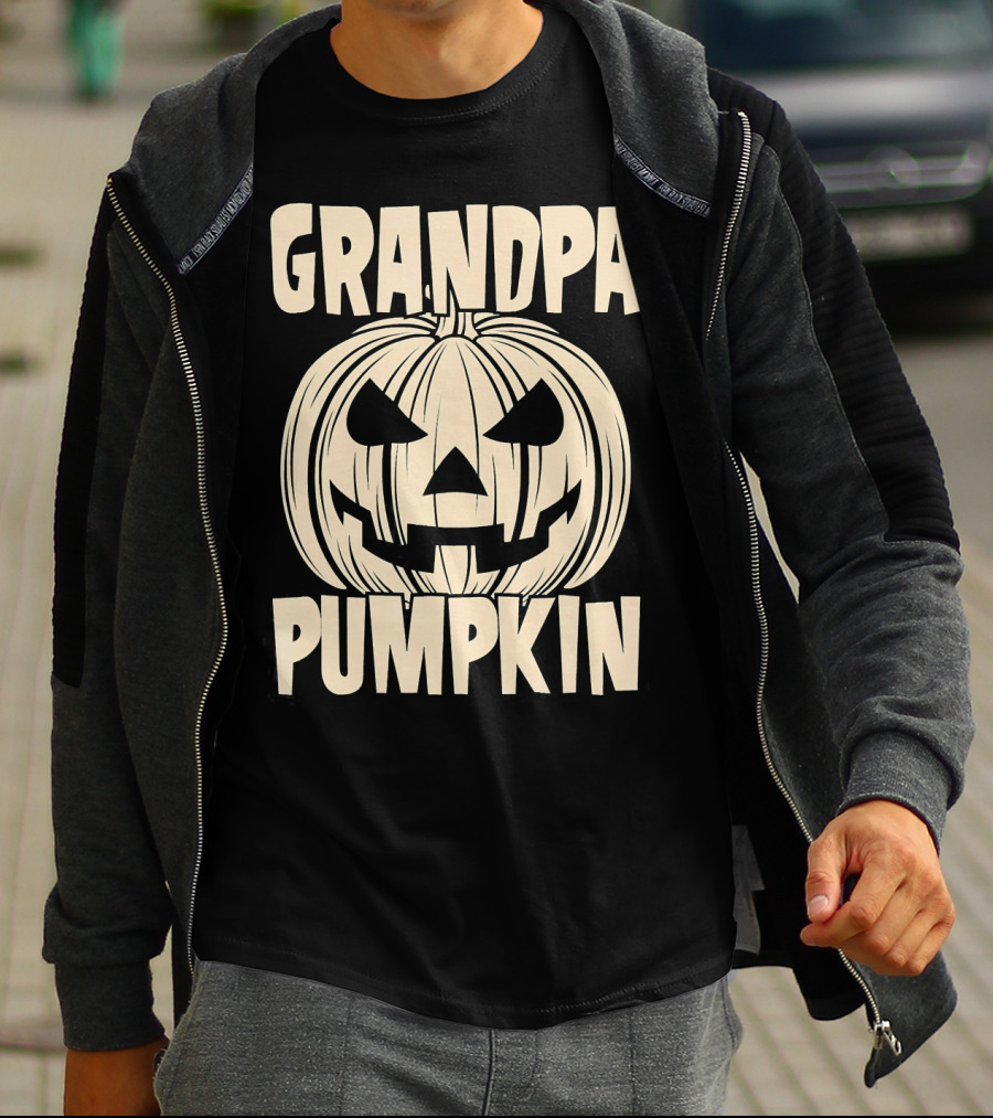 Grandpa Pumpkin Halloween T-Shirt