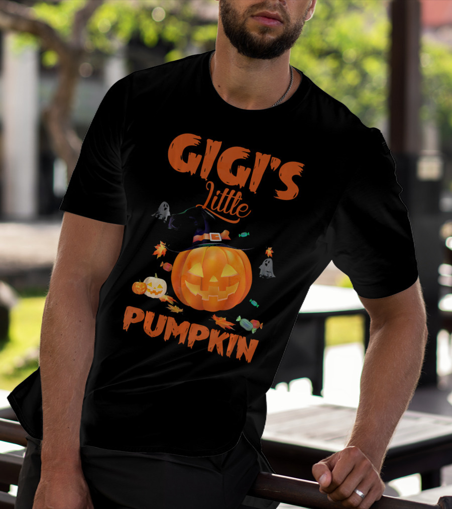 Gigi's Little Pumpkin Halloween Ghosts Candy Jack-O'-Lantern T-Shirt