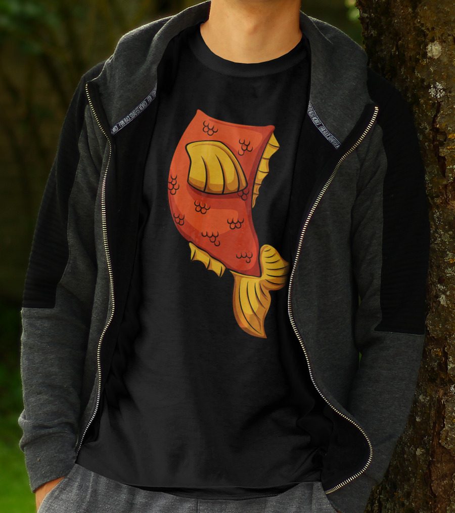 Fish Costume For Halloween Goldfish Tail T-Shirt