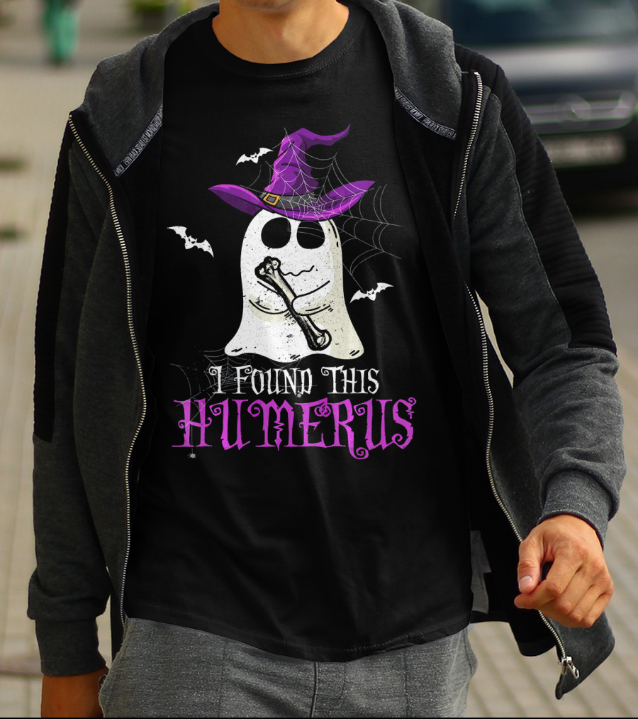I Found This Humerus Funny Halloween Ghost Costume T-Shirt